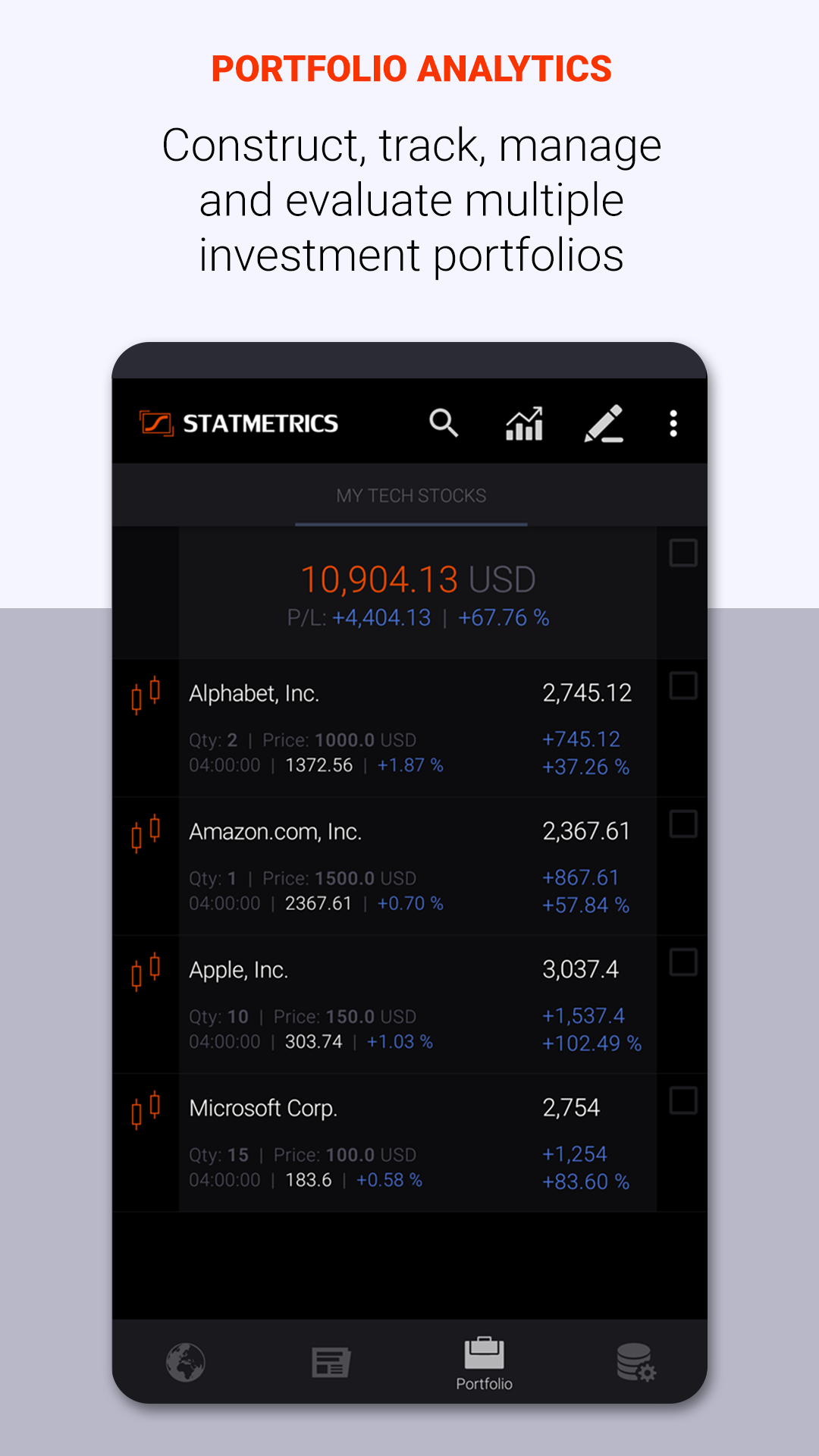 Stock Market Investing, Chart & Portfolio Analysis App on Amazon Appstore