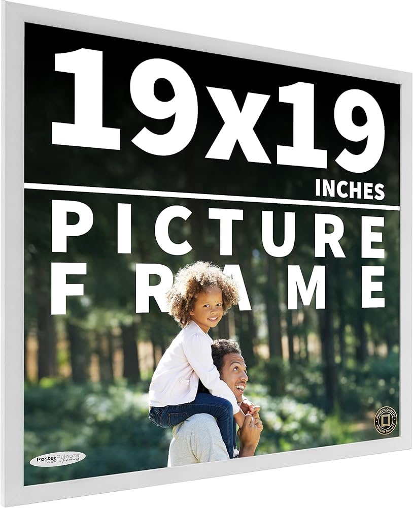 Amazon.com - Poster Palooza 19x19 Frame White Solid Pine Wood Amazon.com - Poster Palooza 19x19 Frame White Solid Pine Wood