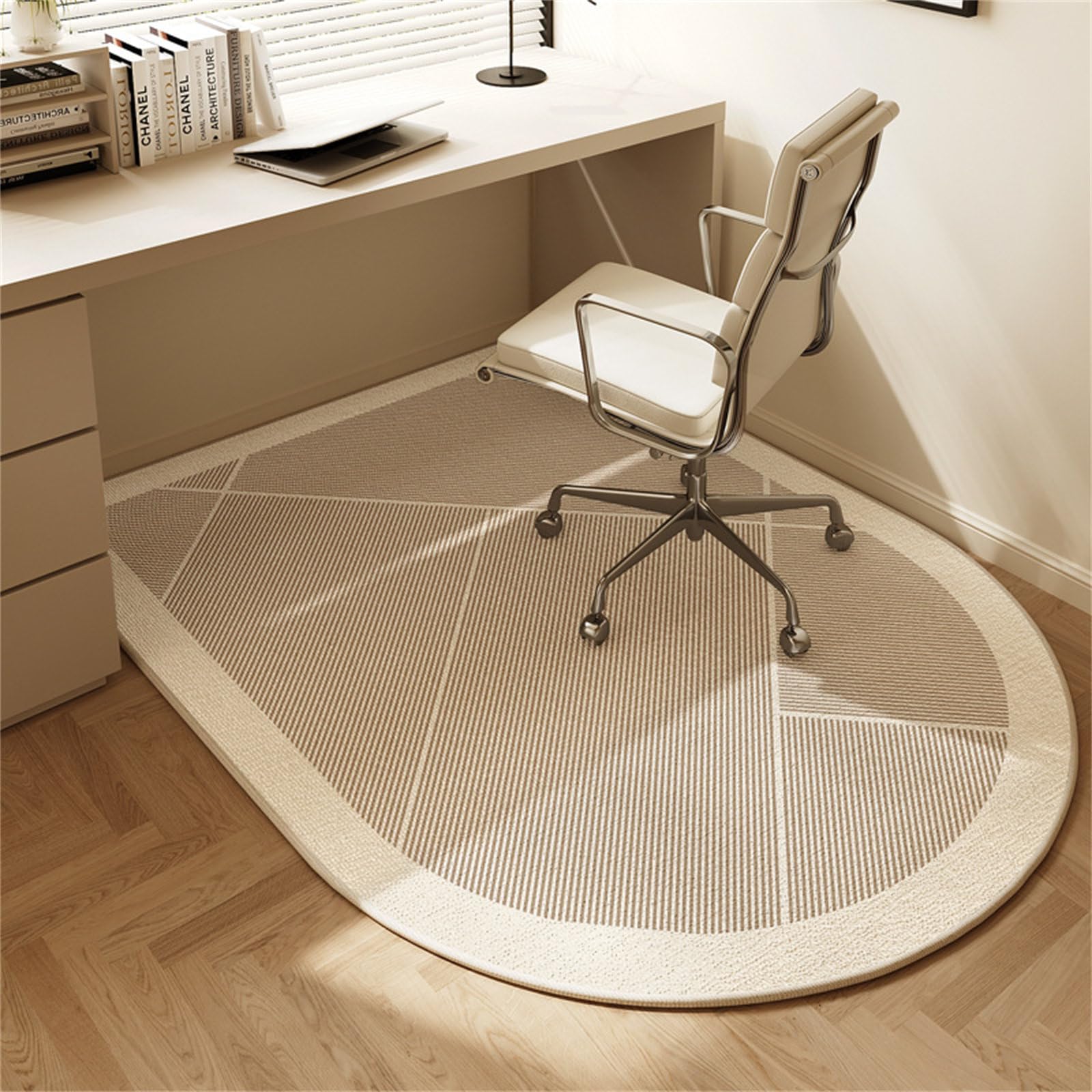 Tapis épais pour chaise de bureau - Anti-rayures - Antidérapant - Pour bois et carrelage - Design facile à glisser - Idéal pour la maison et le bureau (2120 x 150 cm)