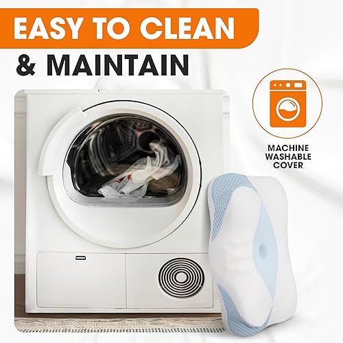 Miniatura 7 de Cheer Collection Almohada cervical para aliviar el dolor de cuello y hombros  Almohada ortopédica de espuma viscoelástica para dormir, almohada