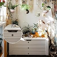 Vista 4 de Ripeng 36 Piezas de Pomos de Cabeza Redonda Mini Vintage Antiguos para Cajones de Metal con Tornillos para Cajones de Madera y Gabinetes 1.19 x 1.09