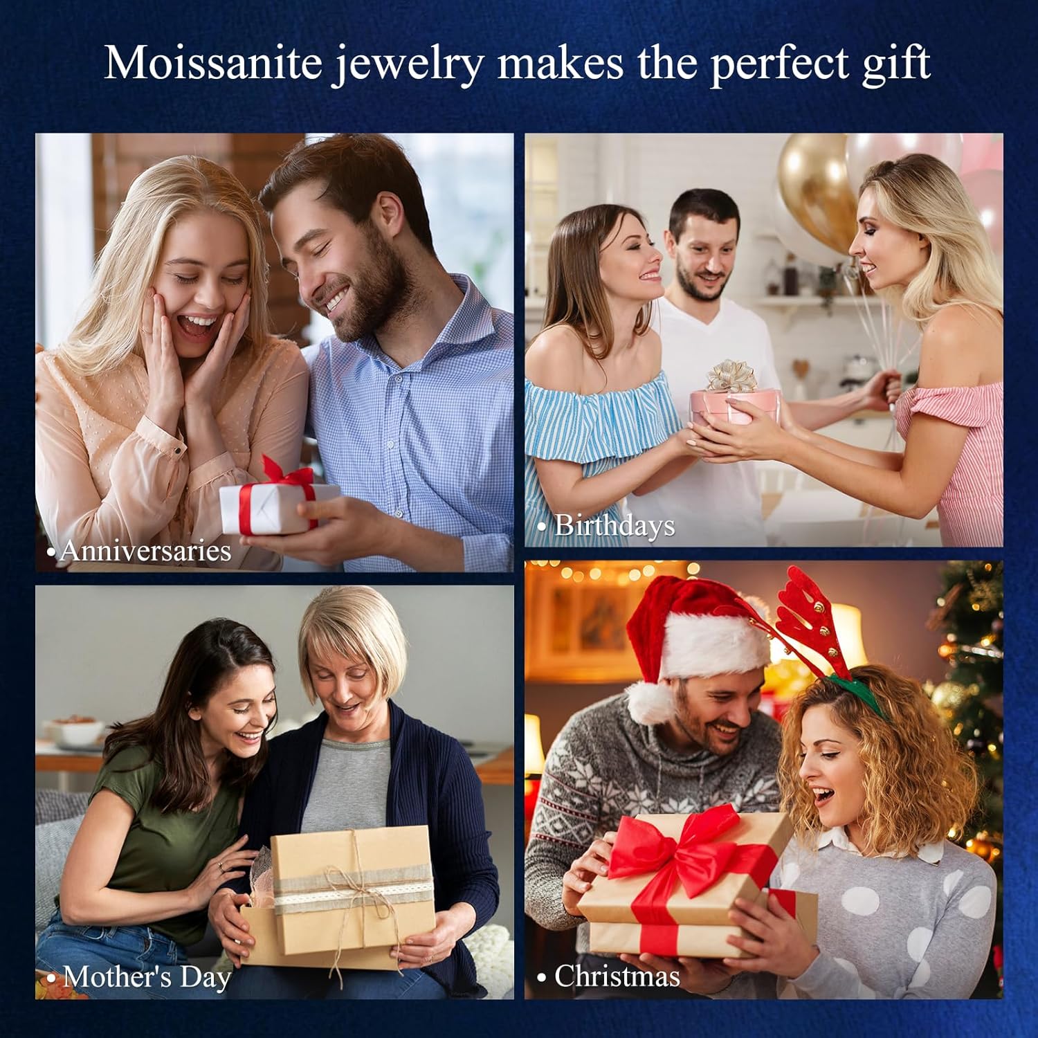 Moissanite Necklace for Women 14k Gold Heart Necklaces Moissanite Pendant for Woman 1 Carat - Luxury Love Jewelry Gift for Anniversary, Birthday and Christmas - Jewelry for Wife from Husband - Image 3