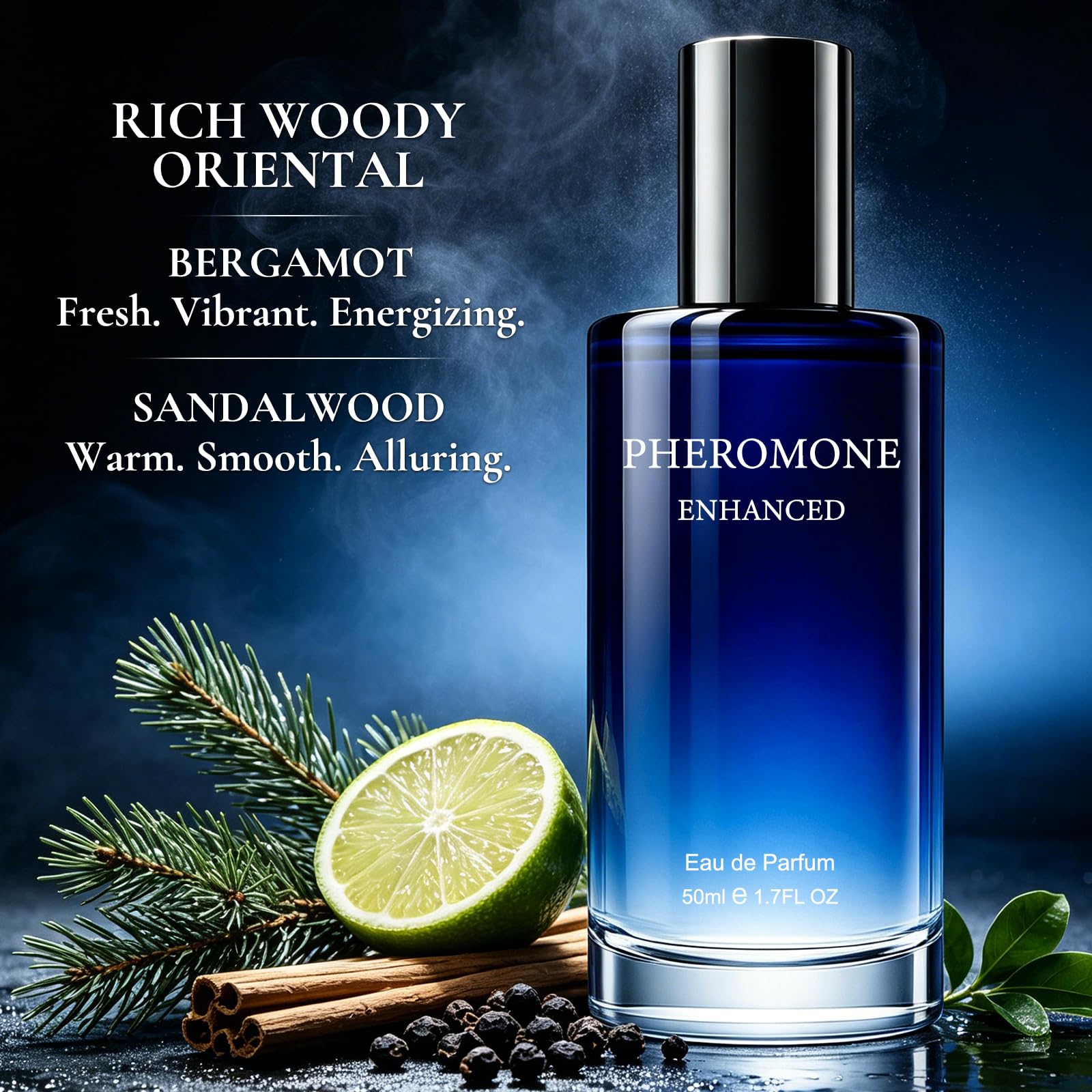 Profumo Uomo Profumi Idee Regalo - 50ml Perfume Uomo Legnoso Regalo Compleanno e Natale, Regali Anniversario per Lui Papà Fidanzato