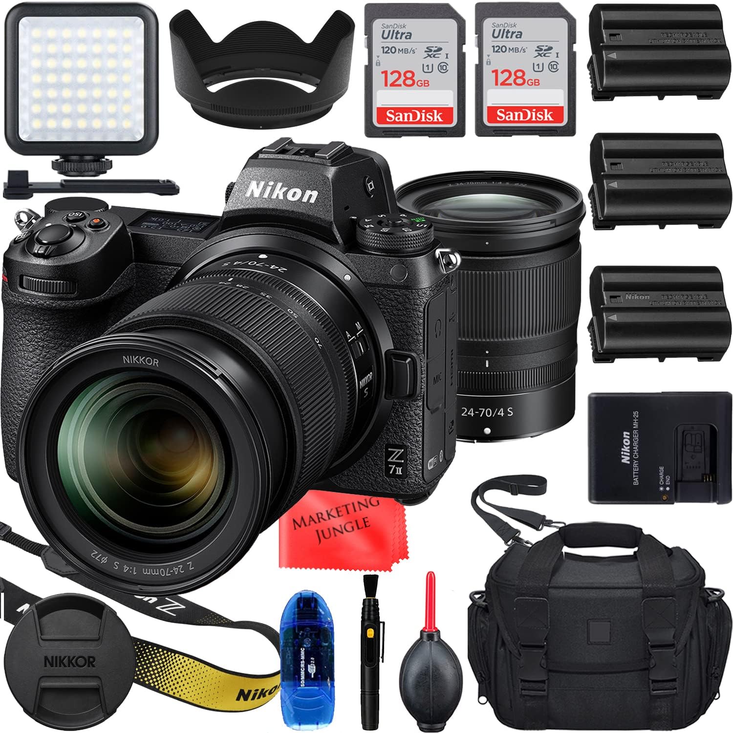 Camera Bundle for Nikon Z7 II Mirrorless Camera with 24