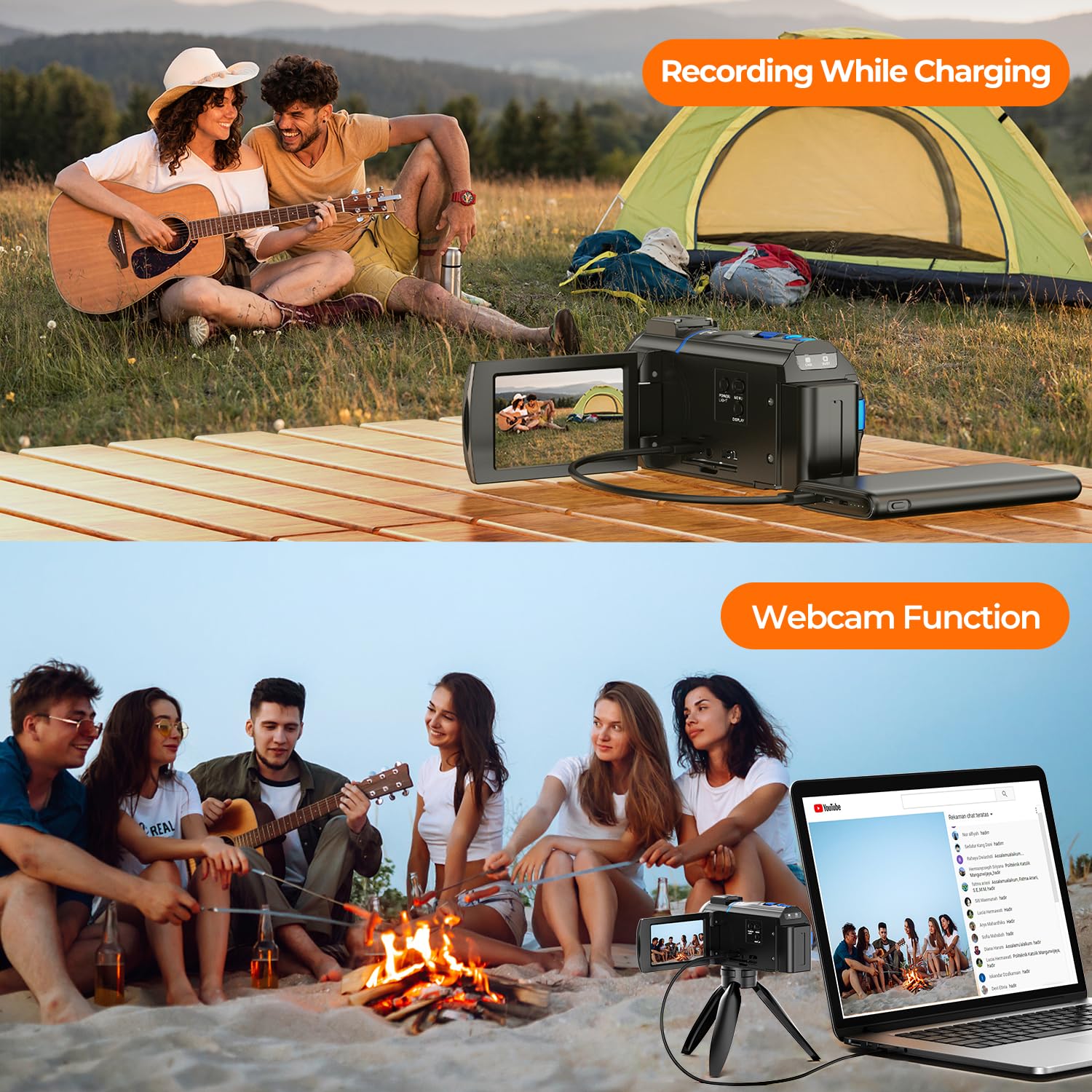 FIREFOTO Video Camera 4K 42MP: 4K-48MP