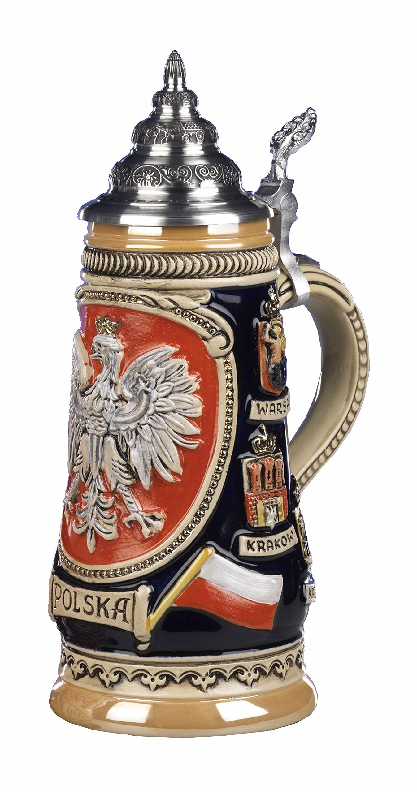 KING Bierkrug Polska Seidel 0,5 Liter Bierseidel KI 307-P 0,5L Polska