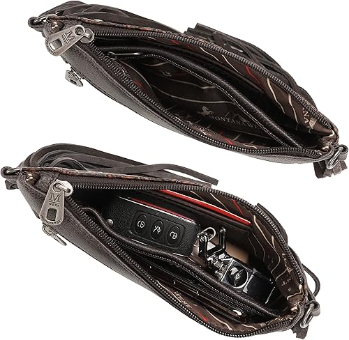 Miniatura 6 de Montana West Bolso cruzado estilo Western para mujer, bolso de mano de pulsera