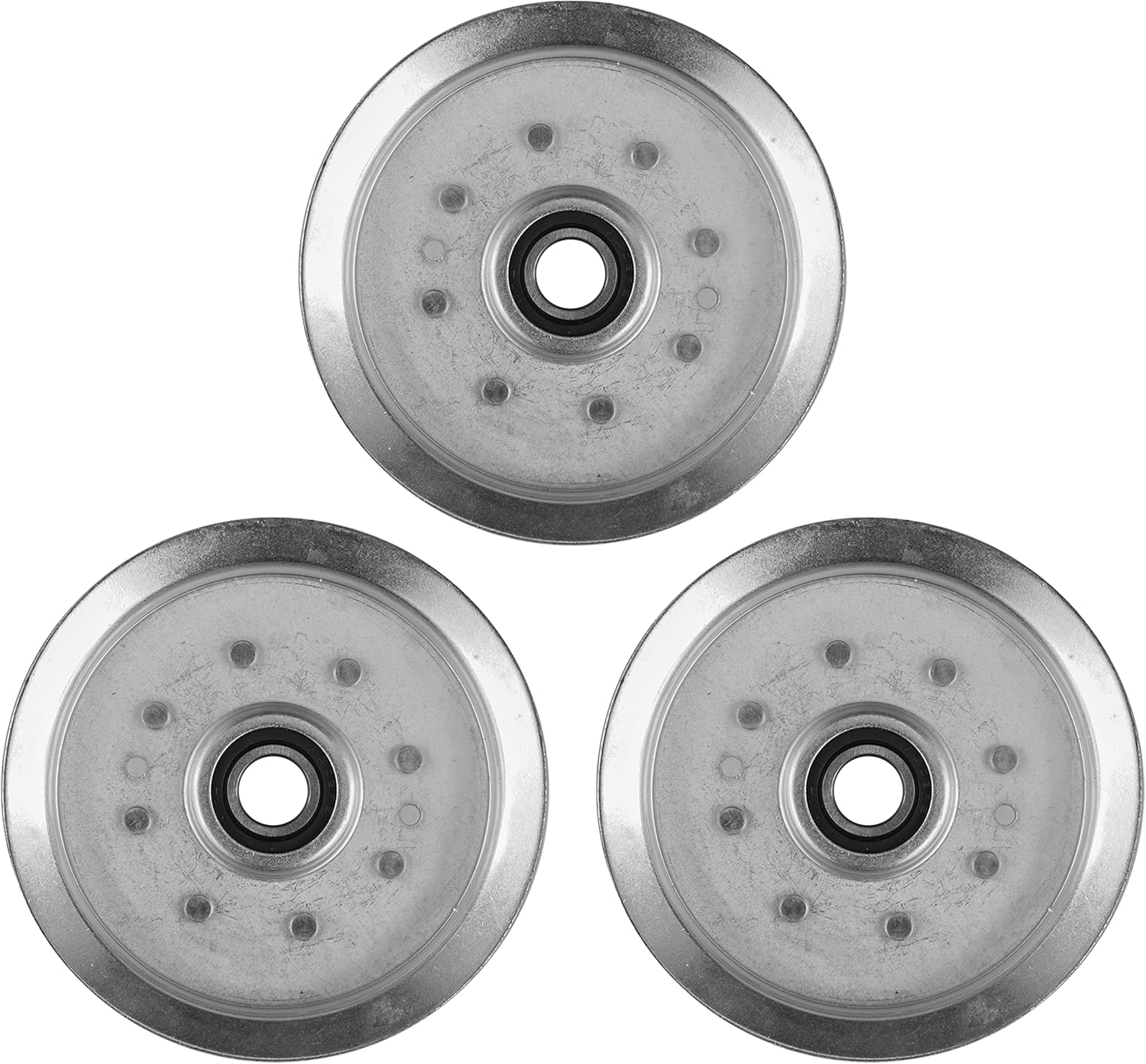 Caltric Deck Large Idler Pulley Sheave Compatible with John Deere 190C LA175 100 Series Tractor Qty3