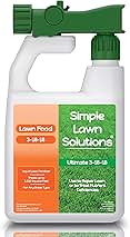 Ultimate 3-18-18 NPK- Lawn Food Quality Liquid Fertilizer- Easy to Use Concentrated Spray- Any Grass Type- Summer & Fall Nutrients- Simple Lawn Solutions - Turf Hardiness & Root Vigor (32 Ounce)