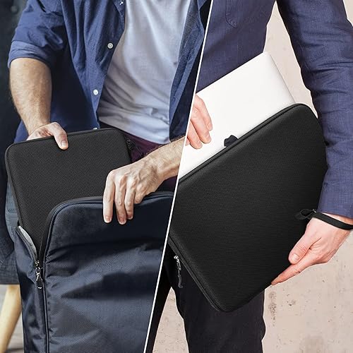 Miniatura 7 de FINPAC Funda rígida para laptop con funda para accesorios compatible con MacBook Air M4 M3 M2 2025 2024, MacBook Pro M4/M3/M2/M1 Pro/Max de 16.2