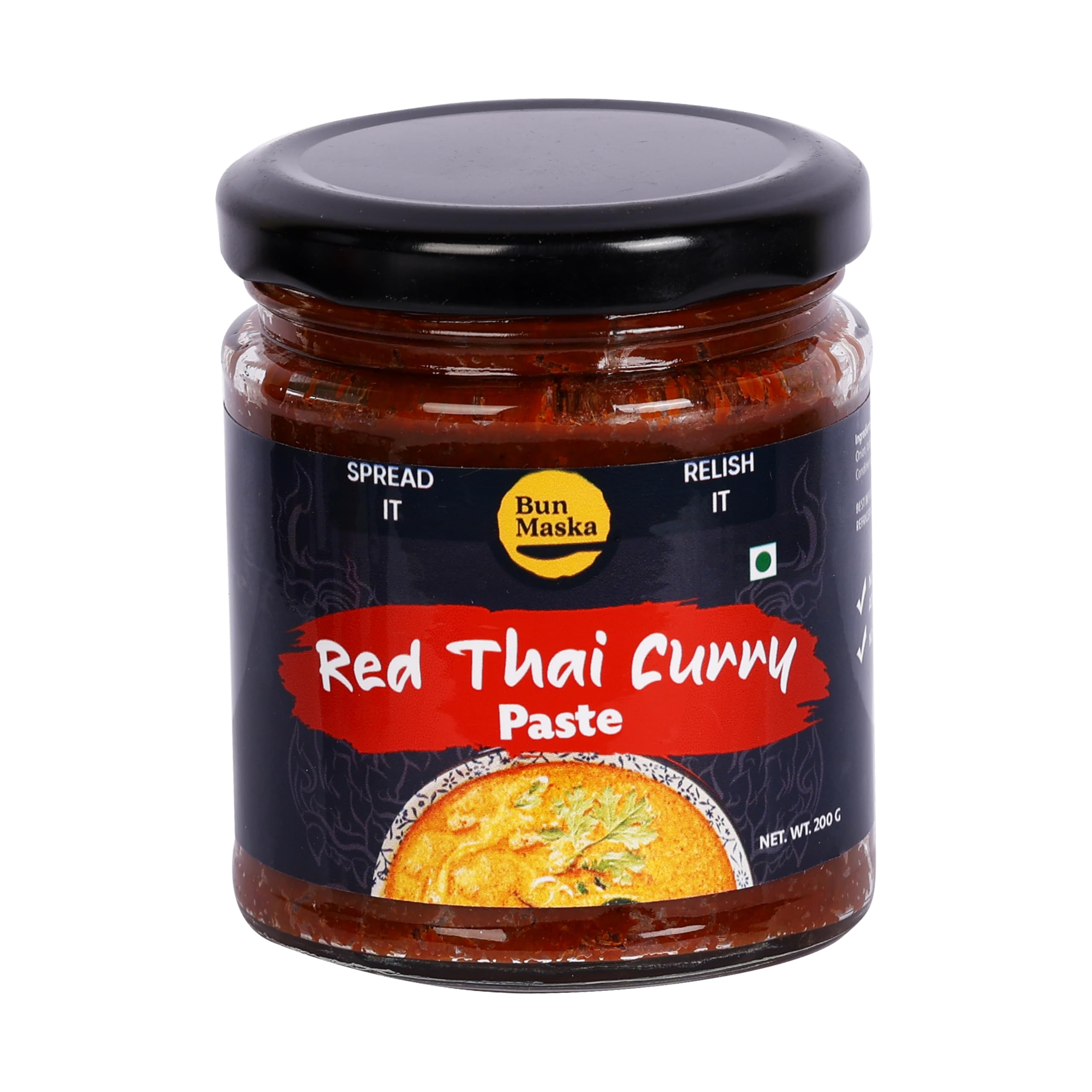Bun Maska Healthy Red Thai Curry Paste | Spicy & Hot | Ready to Cook, Vegetarian | Made with Fresh Ingredients | Non-GMO, Gluten-Free (200g) (B0CYP7KJF9) Amazon Price History, Amazon Price Tracker