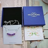 Vista 32 de Crystal Pendant Necklace 925 Sterling Silver Chain Necklace Adjustable Healing Crystal Necklace For Women