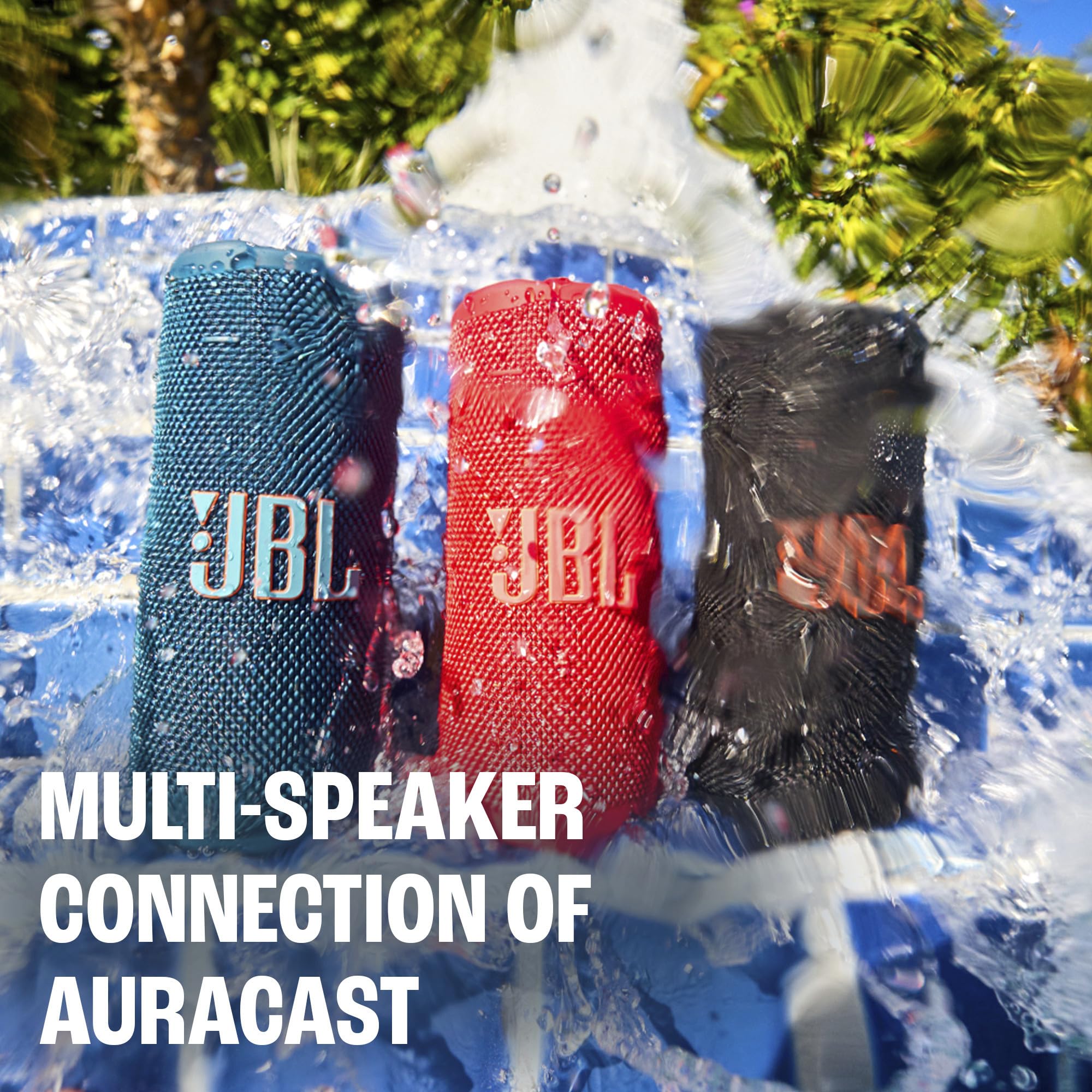 JBL Grip – Haut-Parleur Bluetooth Compact avec Son JBL Pro Audacieux et lumière ambiante, jusqu'à 14 Heures de Lecture, résistant à l'eau, à la poussière et aux Chutes (IP68), et Connexion