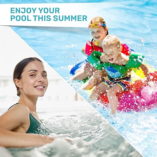 Miniatura 45 de JNW Direct - Tiras de prueba para piscina y spa, paquete de 100 tiras, prueba de pH, cloro, bromo, dureza y más, precisa prueba de agua de piscina 7