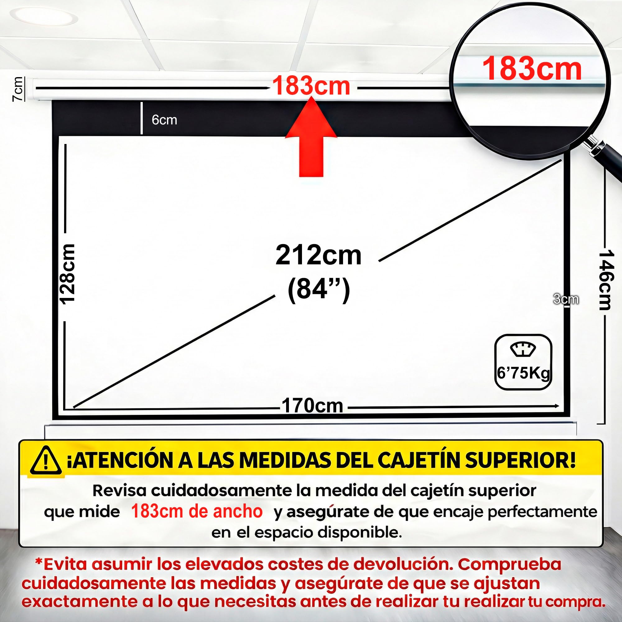 X-screen (opblaasbaar projectiescherm) 3×1,70m (SET