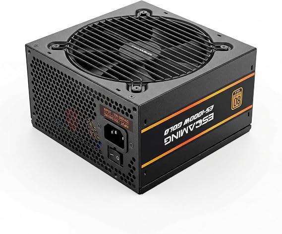ESGAMING 1200W 80+ Gold Fully Modular Compact Gaming Power Supply, ATX 3.1 & PCIe 5.1 Ready, Native 12V-2x6 Cable,5 Year Warrranty