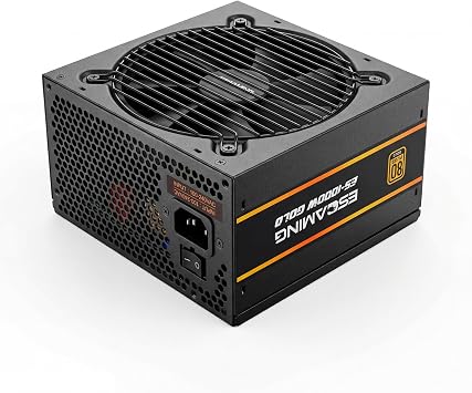 ESGAMING 1200W 80+ Gold Fully Modular Compact Gaming Power Supply, ATX 3.1 & PCIe 5.1 Ready, Native 12V-2x6 Cable,5 Year Warrranty