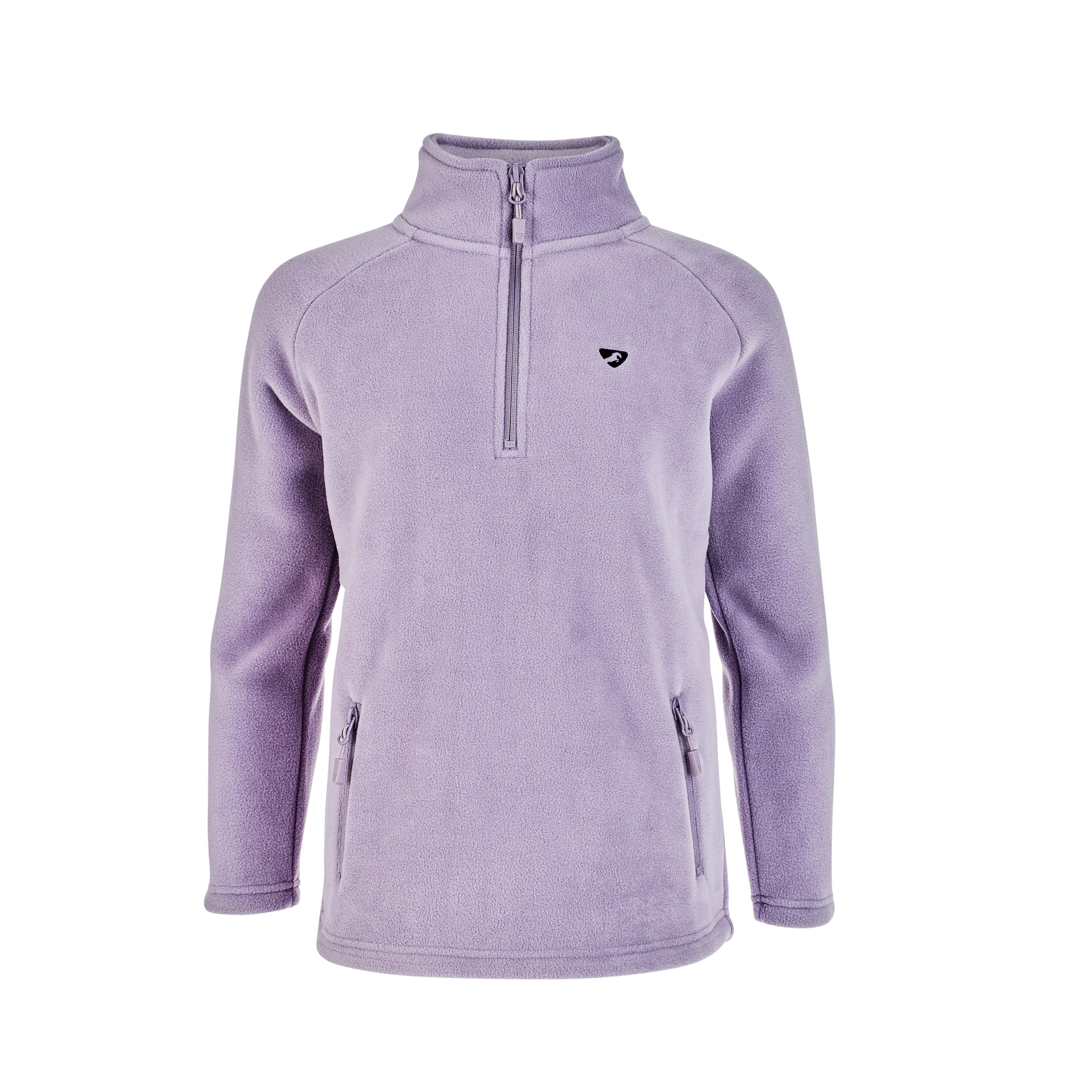 Aubrion Shires Restore Children's Half Zip Fleece - Mauve 13/14Yrs, Mauve