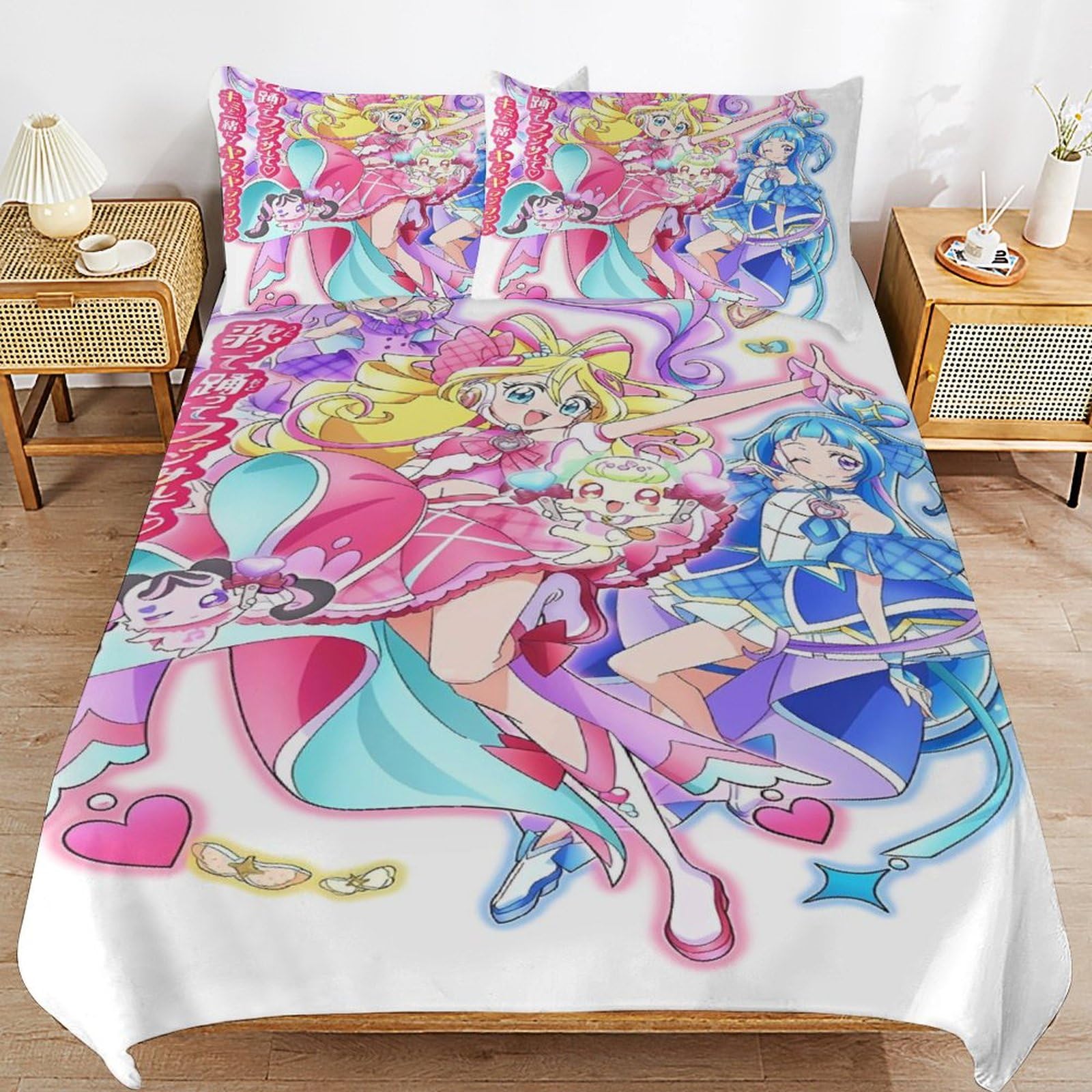 Amazon｜キミとアイドルプリキュア♪布団カバーセット シングル・3点
