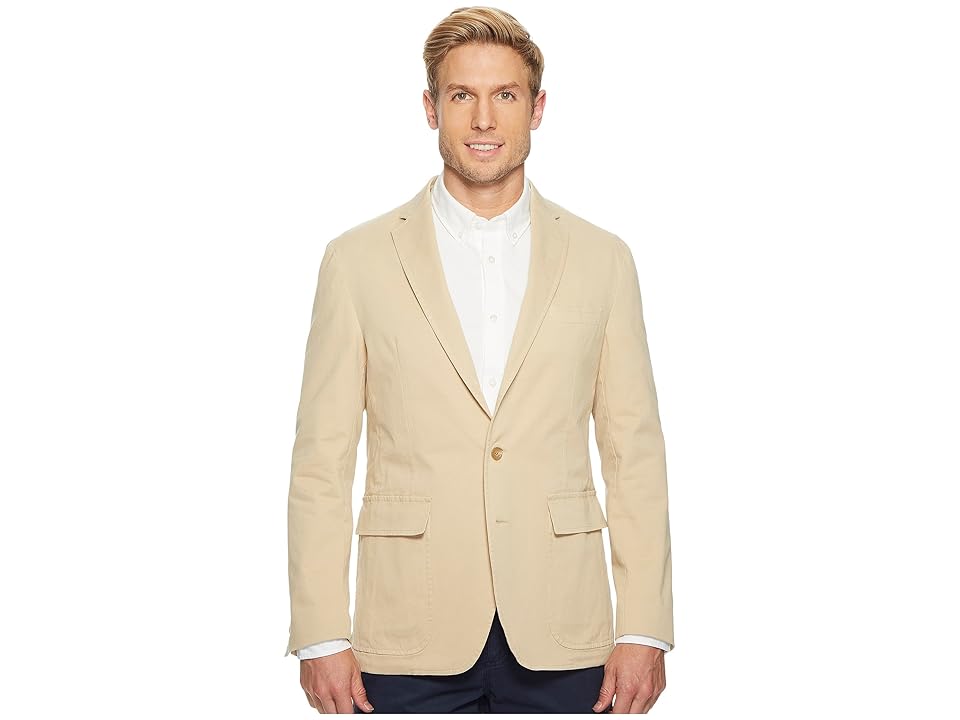 

Polo Ralph Lauren Garment Dyed Cotton Stretch Sportcoat (Khaki) Men's Coat