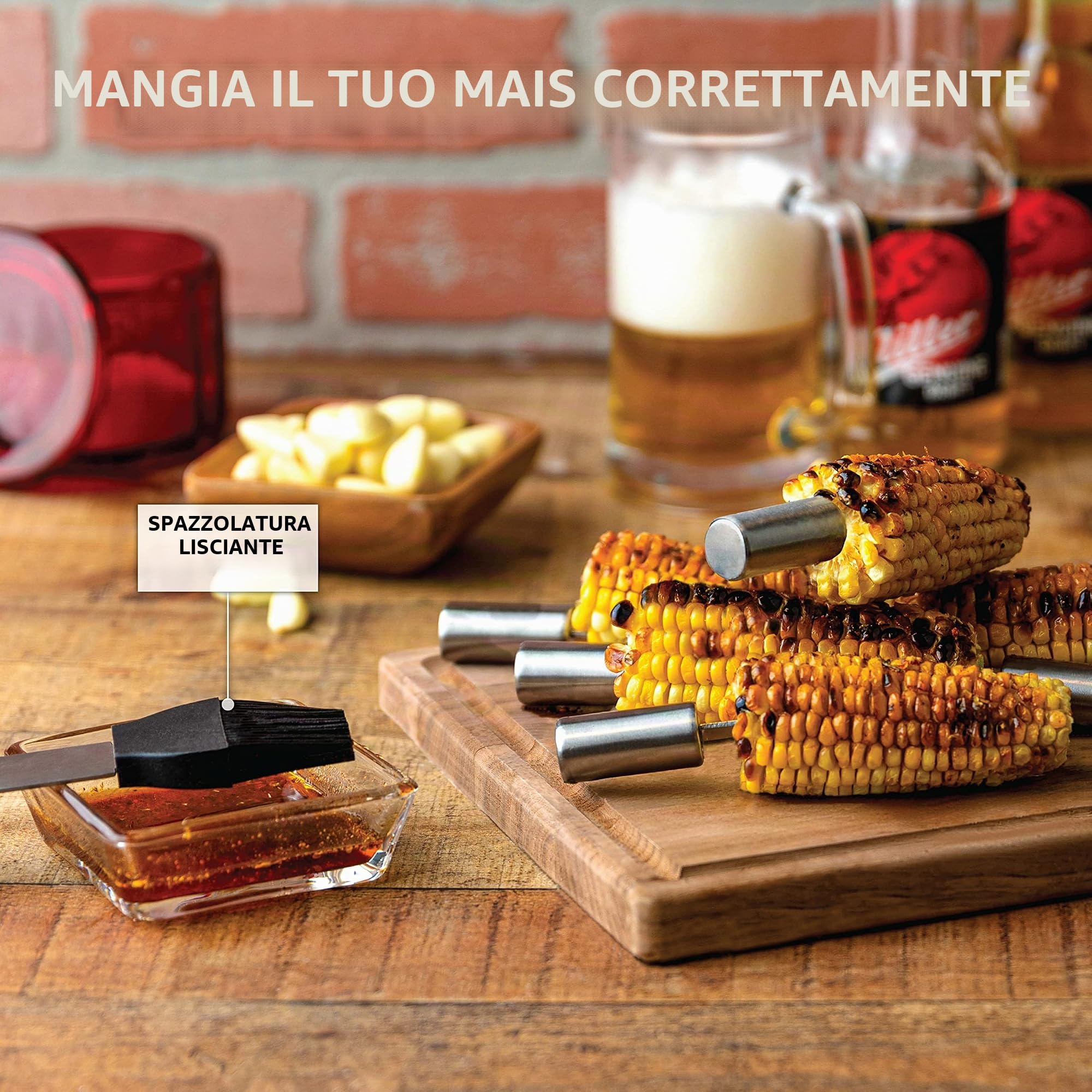 Kaluns Set per griglia, accessori professionali per barbecue, set da 21 pezzi, set per barbecue resistente, strumenti per barbecue in acciaio inossidabile