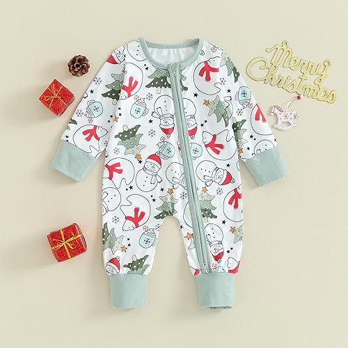 Miniatura 3 de Traje de Navidad para bebés, niñas y niños, mameluco con árbol de Navidad, mameluco para recién nacidos, ropa de Navidad