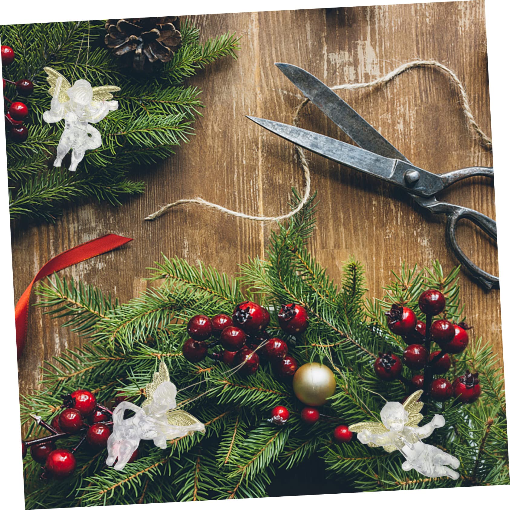 PRETYZOOM 72 Pcs Di Angelo Del Pendente Angelo Di Natale Oro o Ornamento Albero Di Natale Del Pendente Di Natività Albero Di Natale Appeso i Albero Di Natale Appeso