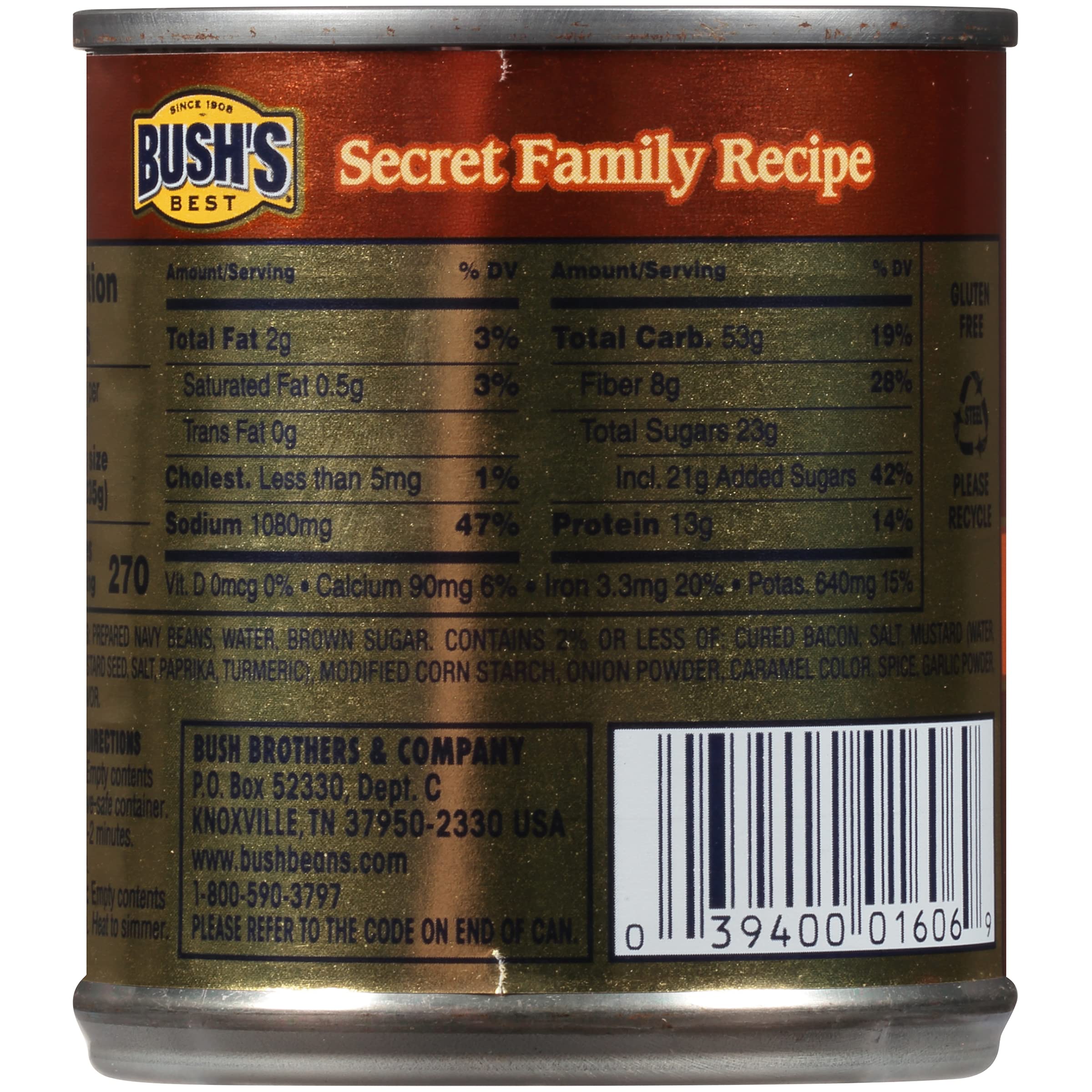 Amazon.com : Bush's Best Baked Beans Original Seasoned with ...