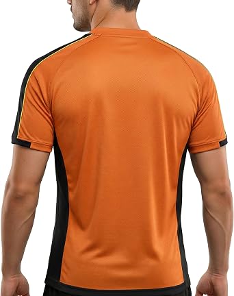 Arcarius Men's SOL Performance Soccer Jersey - Short Sleeve Moisture Wicking Athletic Training Shirt (80 variations)