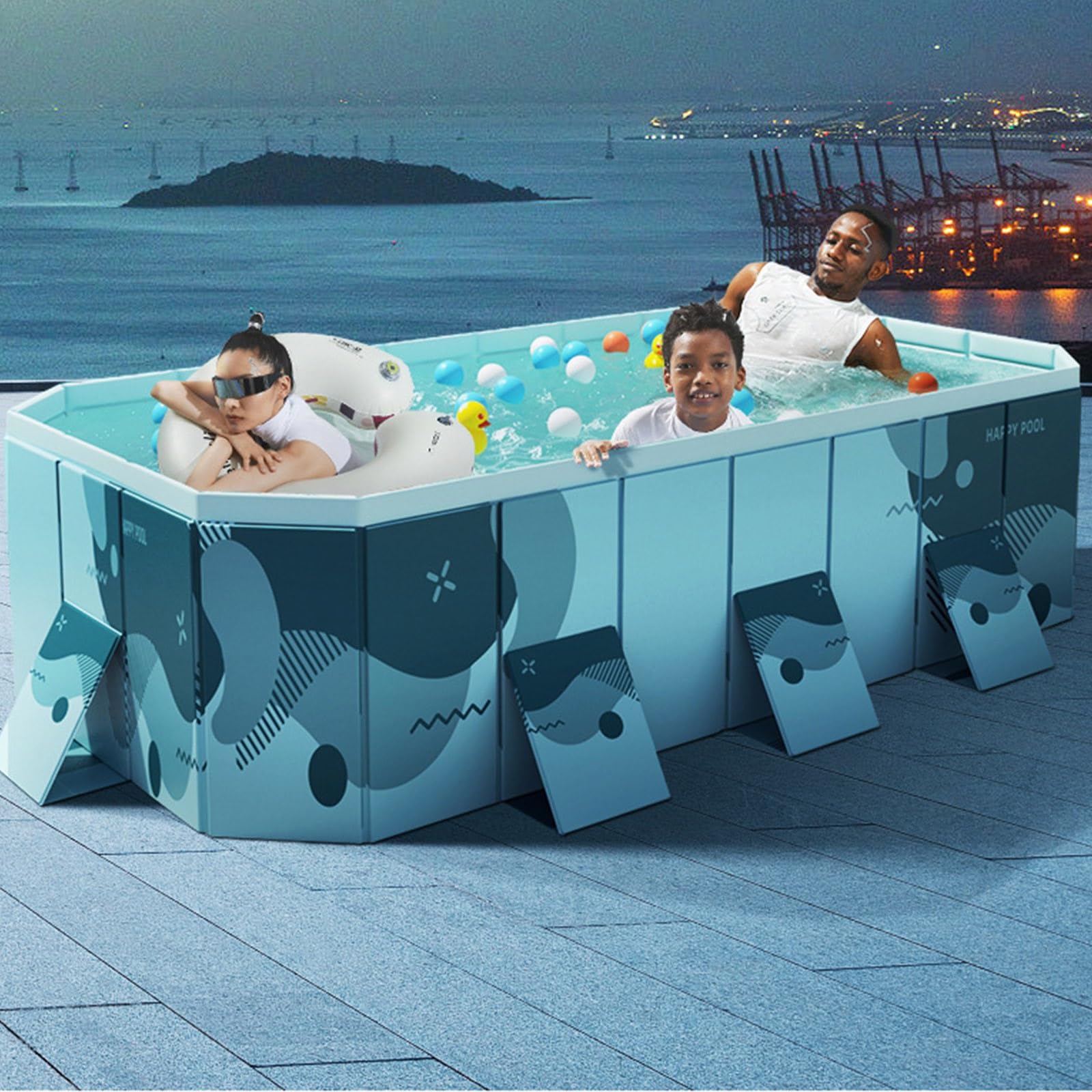 趣味 POOL individuality 2001 No.4 Amazon.com: MZQMK Foldable Pool, Non-Inflatable Kids' and Adults