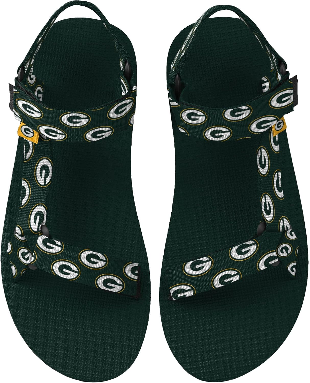 FOCO Women's NFL Team Ladies Repeat Logo Strap Sandal