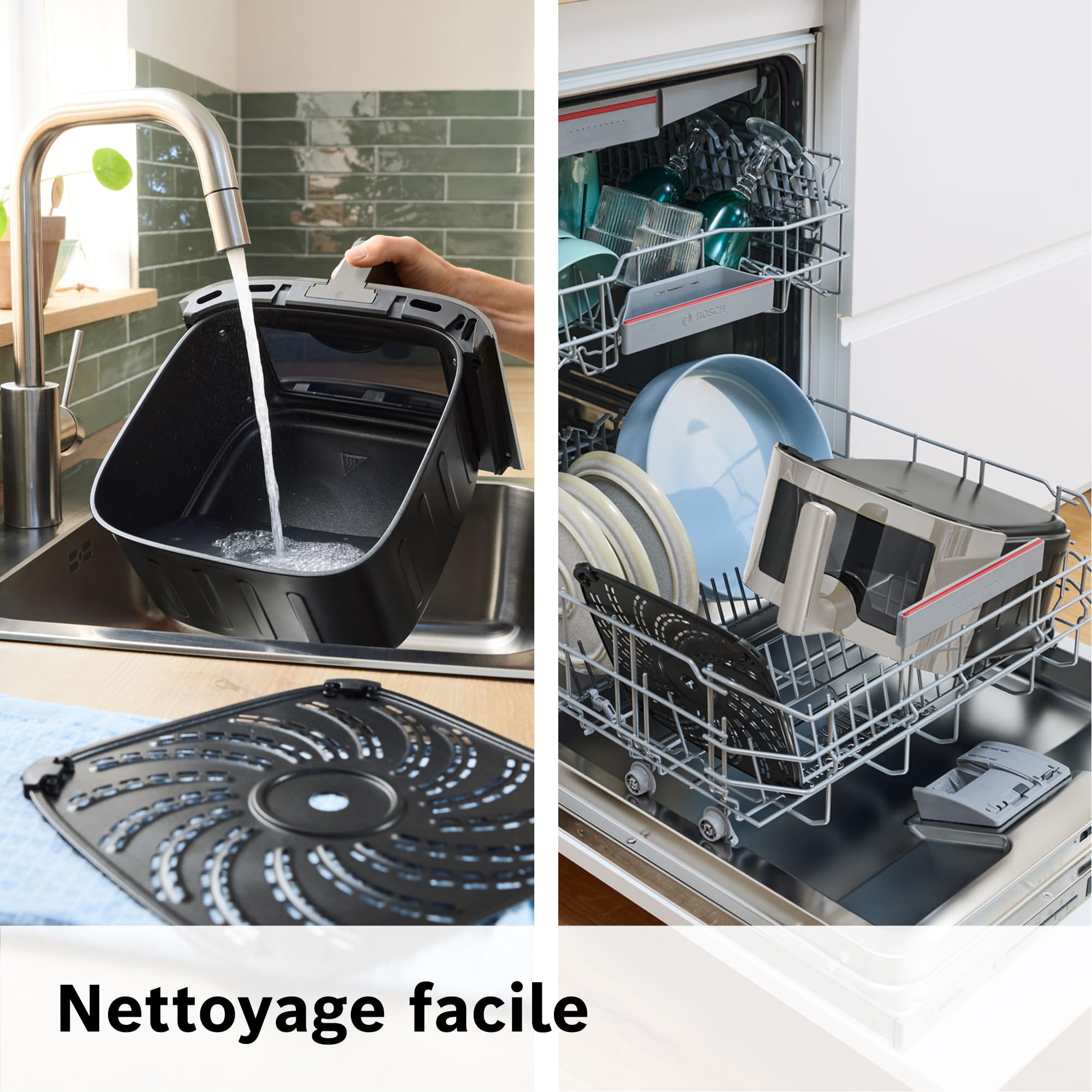 Bosch MAF671C0 Série 6 - Friteuse sans huile XXL, Capacité 7.2 litres