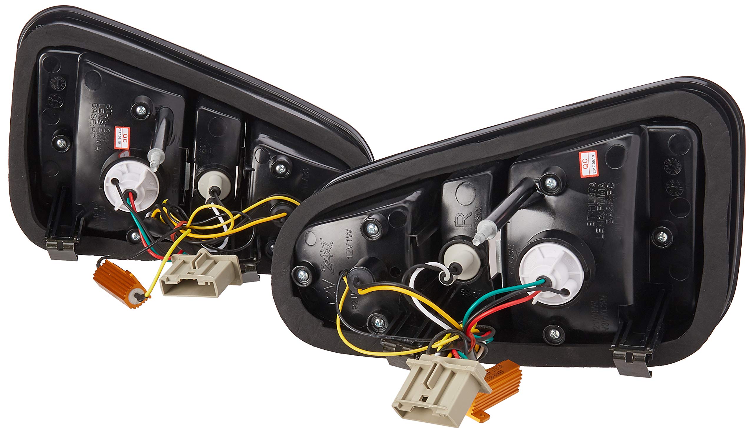 Spec-D Tuning LED Tail Lights Rear Brake Signal Smoke Lens Compatible with 2005-2006 Mini Cooper S, Left + Right Pair Assembly