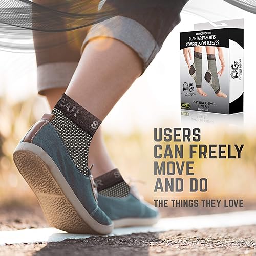 Miniatura 6 de Calcetines de fascitis plantar con soporte de arco para hombres y mujeres. Los mejores calcetines de compresión 247 para aliviar el dolor de pies y