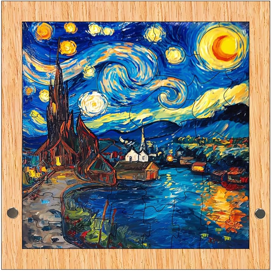 Amazon | Zankie 木製ジグソーパズル、大人向けパズル | カラフルな