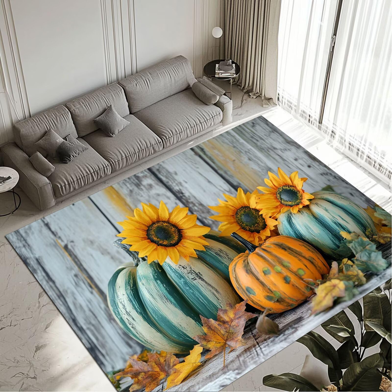 Tapis Pumpkins lavable rug antidérapant petit tapis chambre adulte