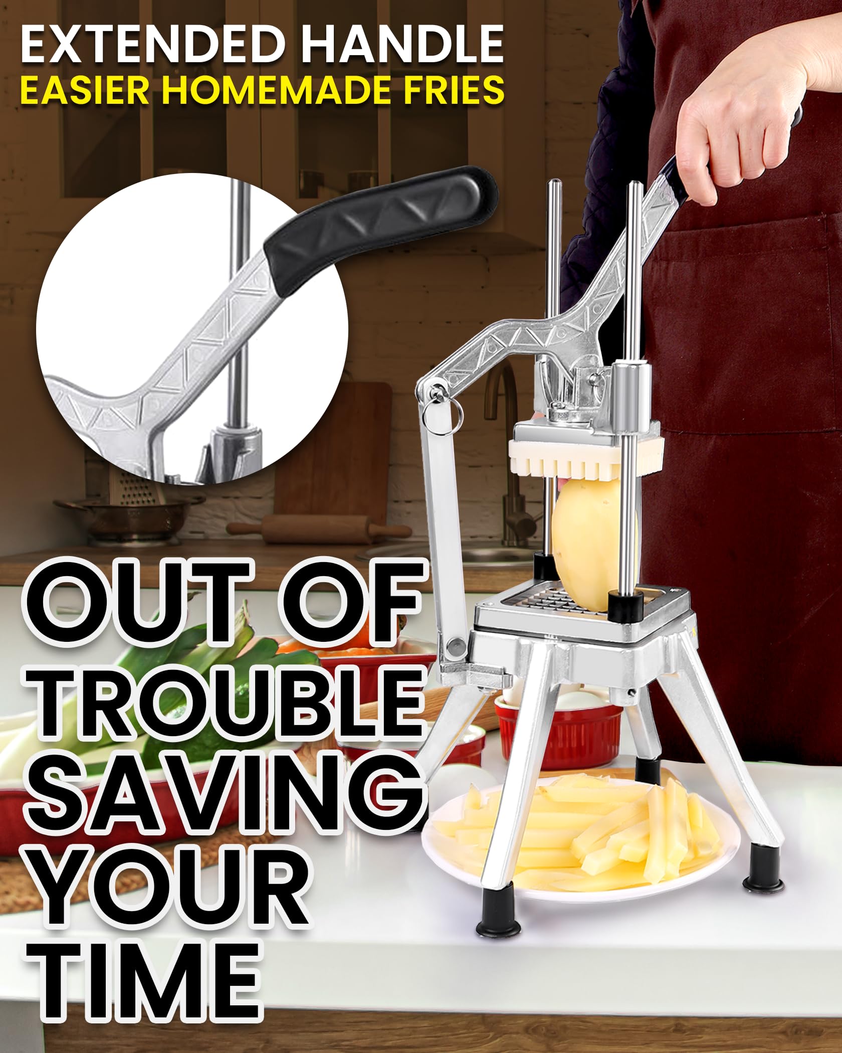 Anatole Trancheuse Légumes Manuel Coupe Fruits Professionnel En Acier