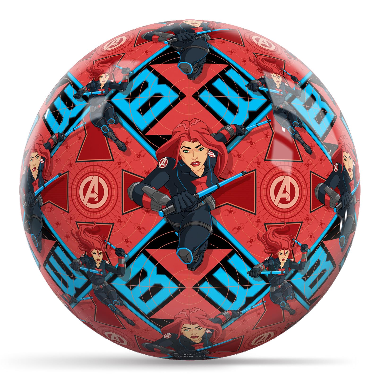 KR Strikeforce Marvel - Avengers - Black Widow Pattern 15lb Bowling Ball