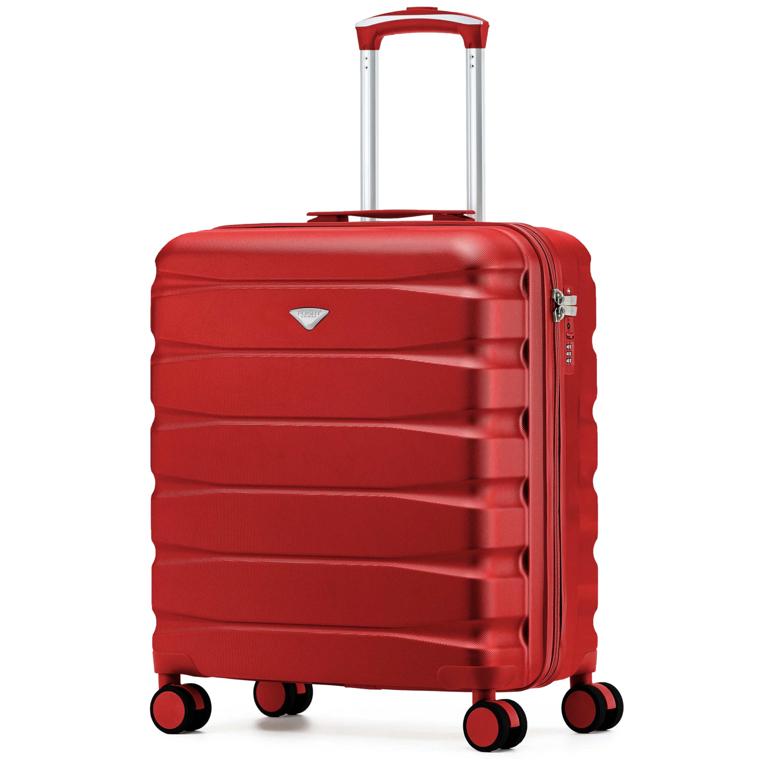 Flight Knight Underseat Cabin Suitcase 45x36x20cm | Free Hand Luggage for EasyJet & Wizz Air | Lightweight ABS Hard Shell with 8 Silent-Glide Spinner Wheels | Max Space Travel Bag — view 75