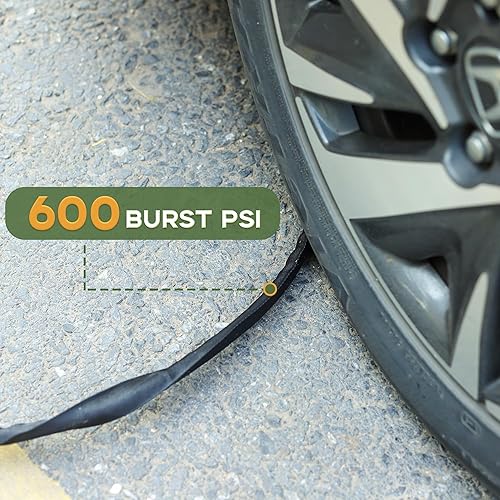 Miniatura 4 de Manguera de jardín, flexible y ligera, resistente a estallidos y aplastamientos, ideal para uso al aire libre en todas las estaciones, sin