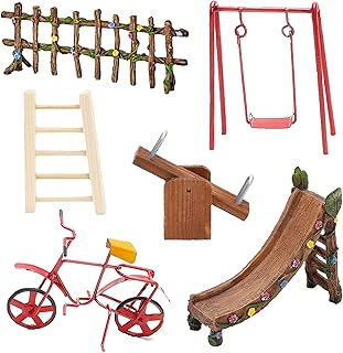 Toyland® 7 Piece Fairy Garden Playtime Accessory Set - Miniature Fairy Accessories