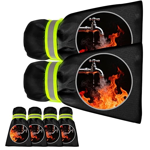 2Pack Outdoor Faucet Covers for Winter 6.1" W x 8.3"H Black faucet Covers for Winter Freeze Protection Pipe Reusable Waterproof Insulated Spigot Cover Garden Hose Outside Faucet Cover