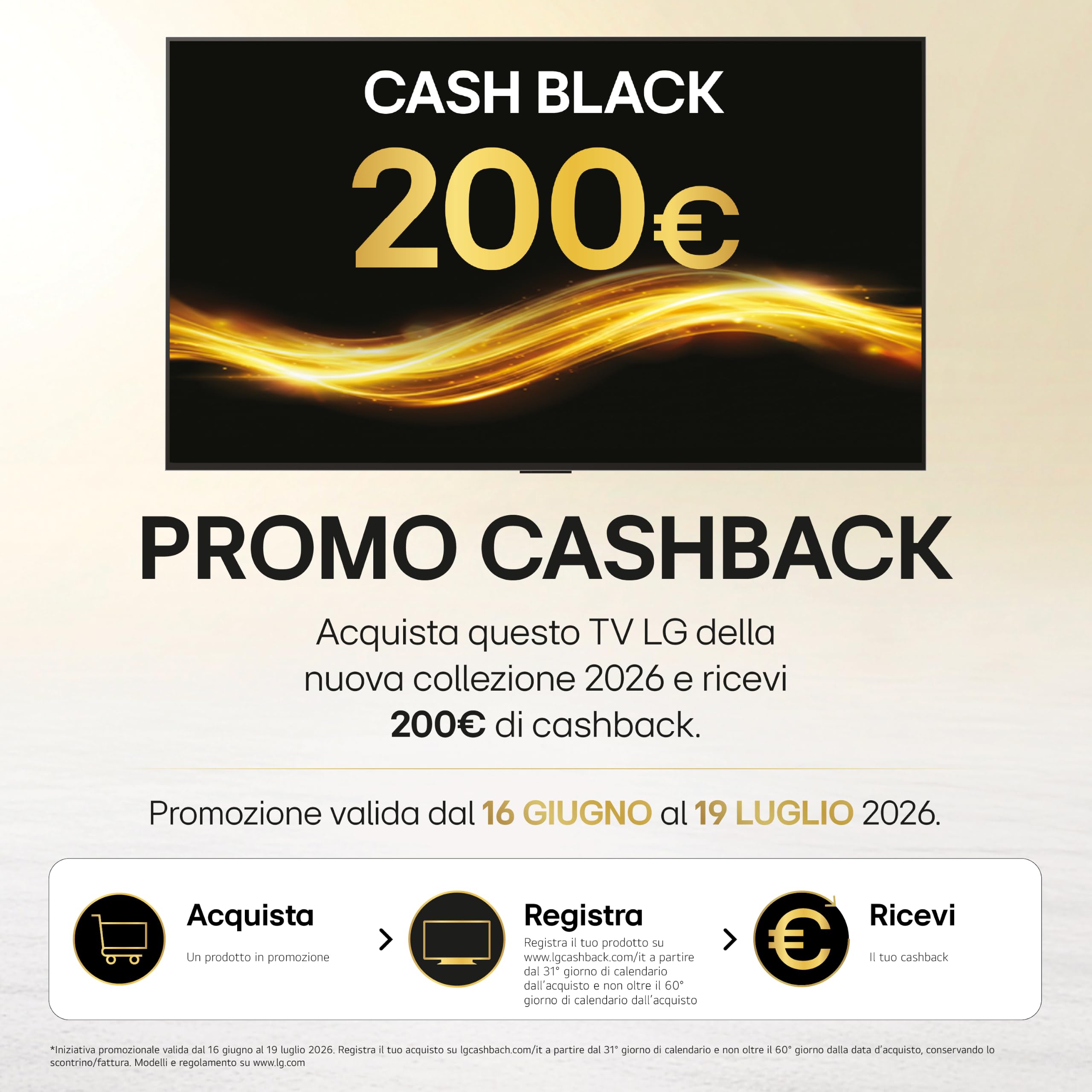 LG OLED evo AI 55 pollici Serie G6S OLED55G66LS, Smart TV 4K, Base da appoggio inclusa, Hyper Radiant Color, Reflection Free Premium, Dual AI Engine, Dolby Vision & Atmos, VRR e G-Sync 4K@165Hz, 2026