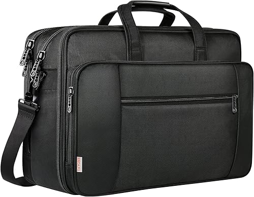Taygeer - Bolsa para laptop de 17 pulgadas maletín grande de negocios para hombres y mujeres funda de viaje para laptop bolsa de hombro impermeable