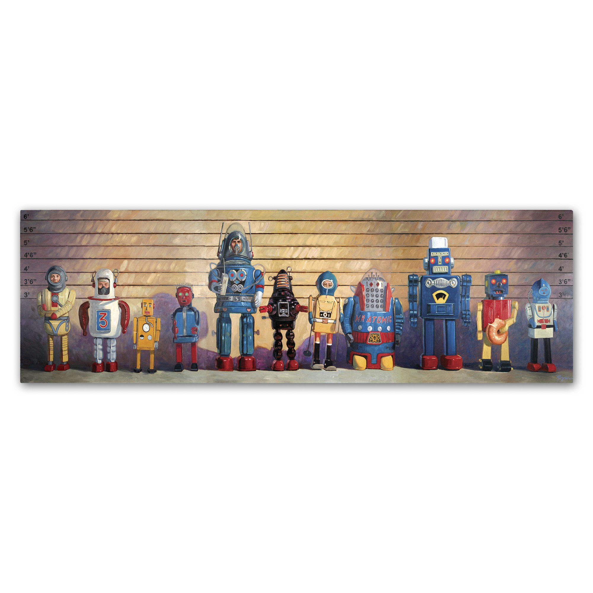 Trademark Fine Art The Usual Suspects by Eric Joyner Wall Decor, 8 by 24"