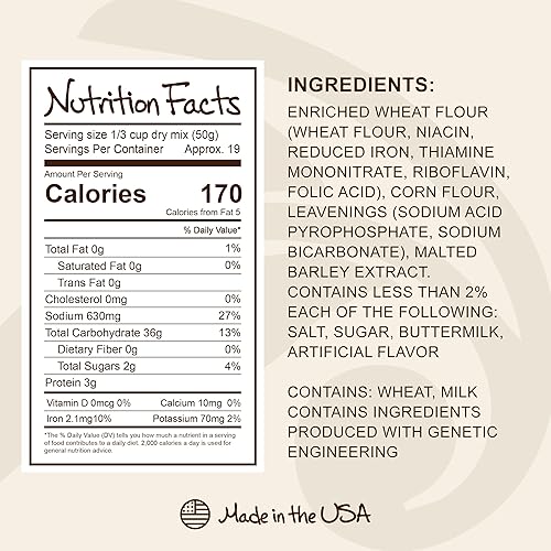 Vista 10 de Stonewall Kitchen Mezcla de panqueques y waffles de granja, peso neto, 16 onzas