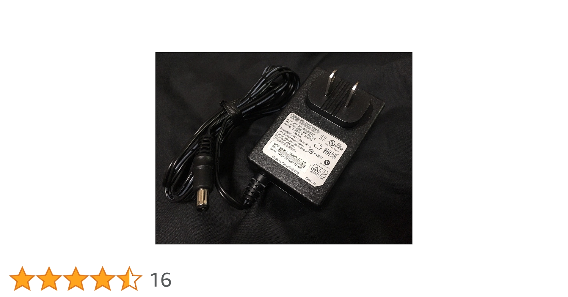 PC周辺機器 WA-36A12U 12V 3A Amazon | バッファロー BUFFALO 電源 AC アダプタ WA-36A12U