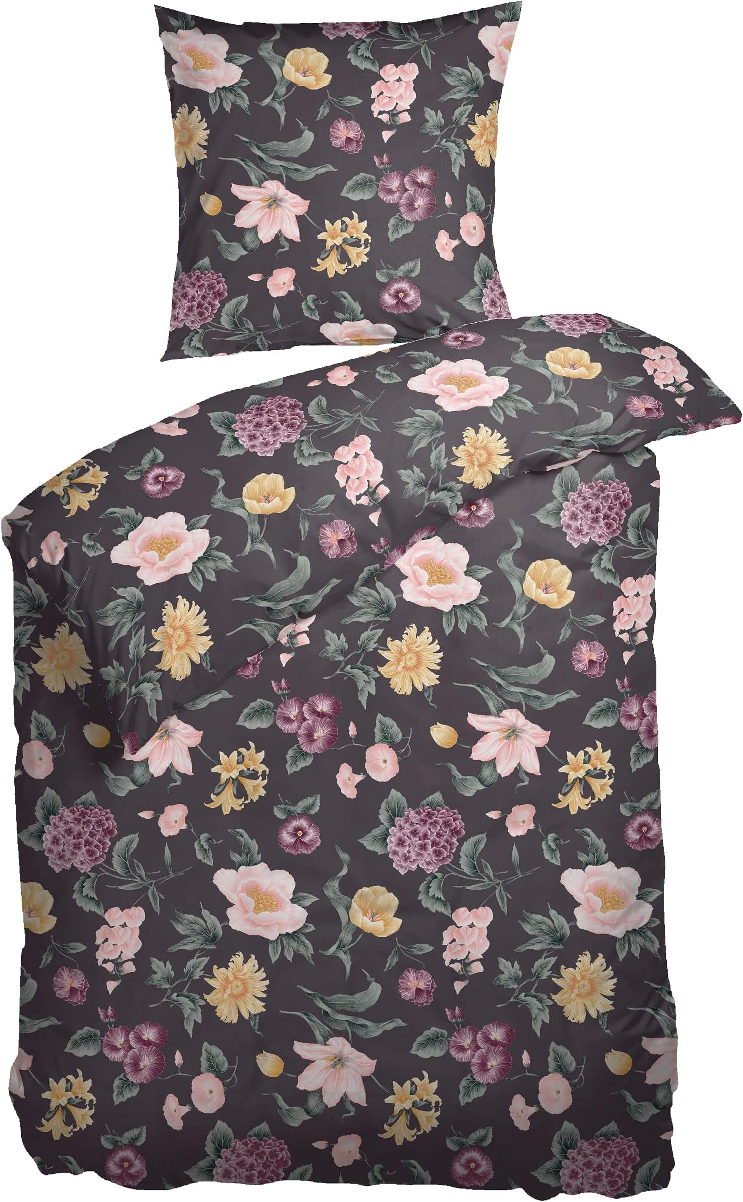 KACEMOO Bettwäsche 135x200 2-teilig - OEKO-TEX Microfaser Bettbezug Mit Kissen 80x80cm