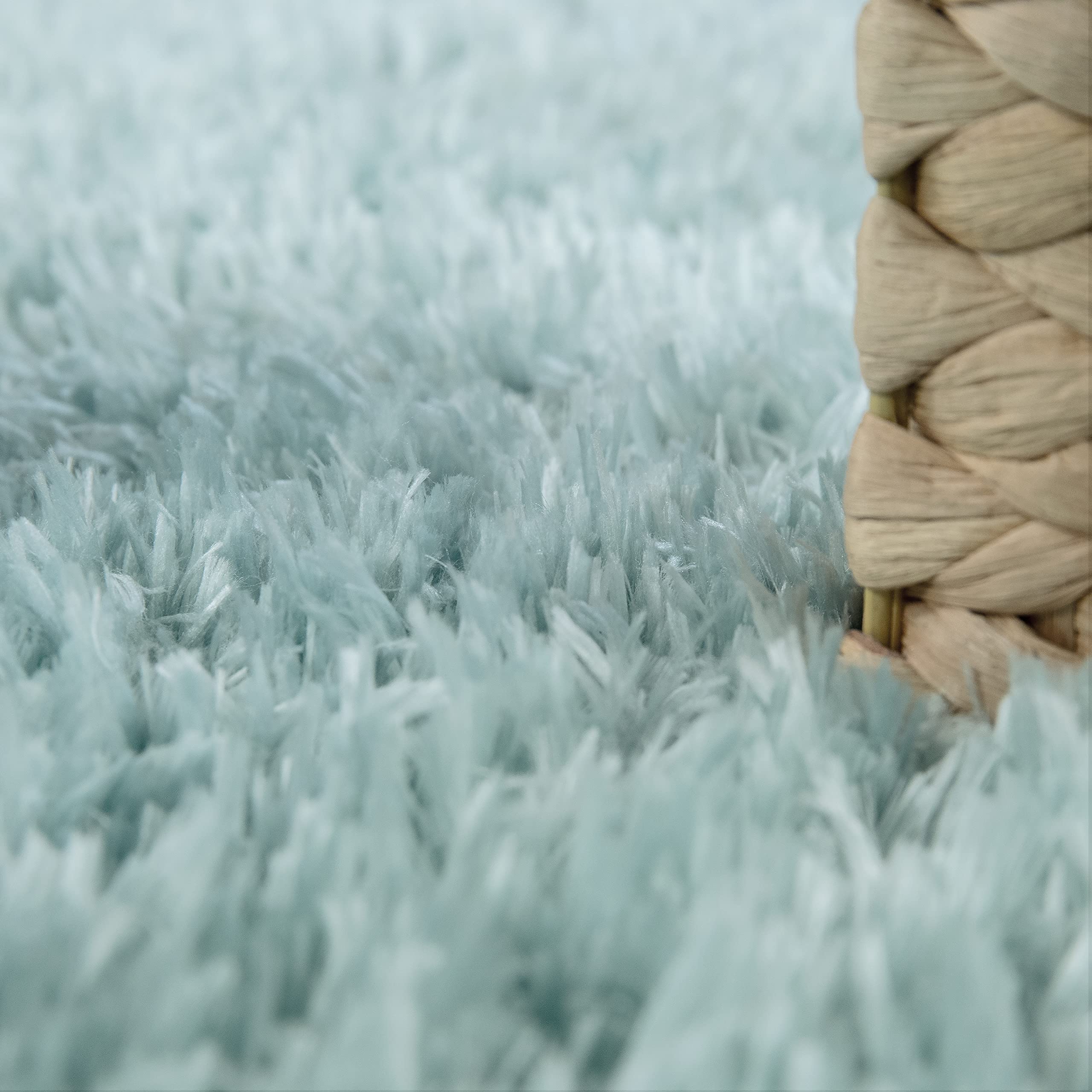 Tappeto In Ecopelliccia Ultrasoffice 120x160 Cm - Turchese, Per Soggiorno, Morbido E Accogliente - Foto 3