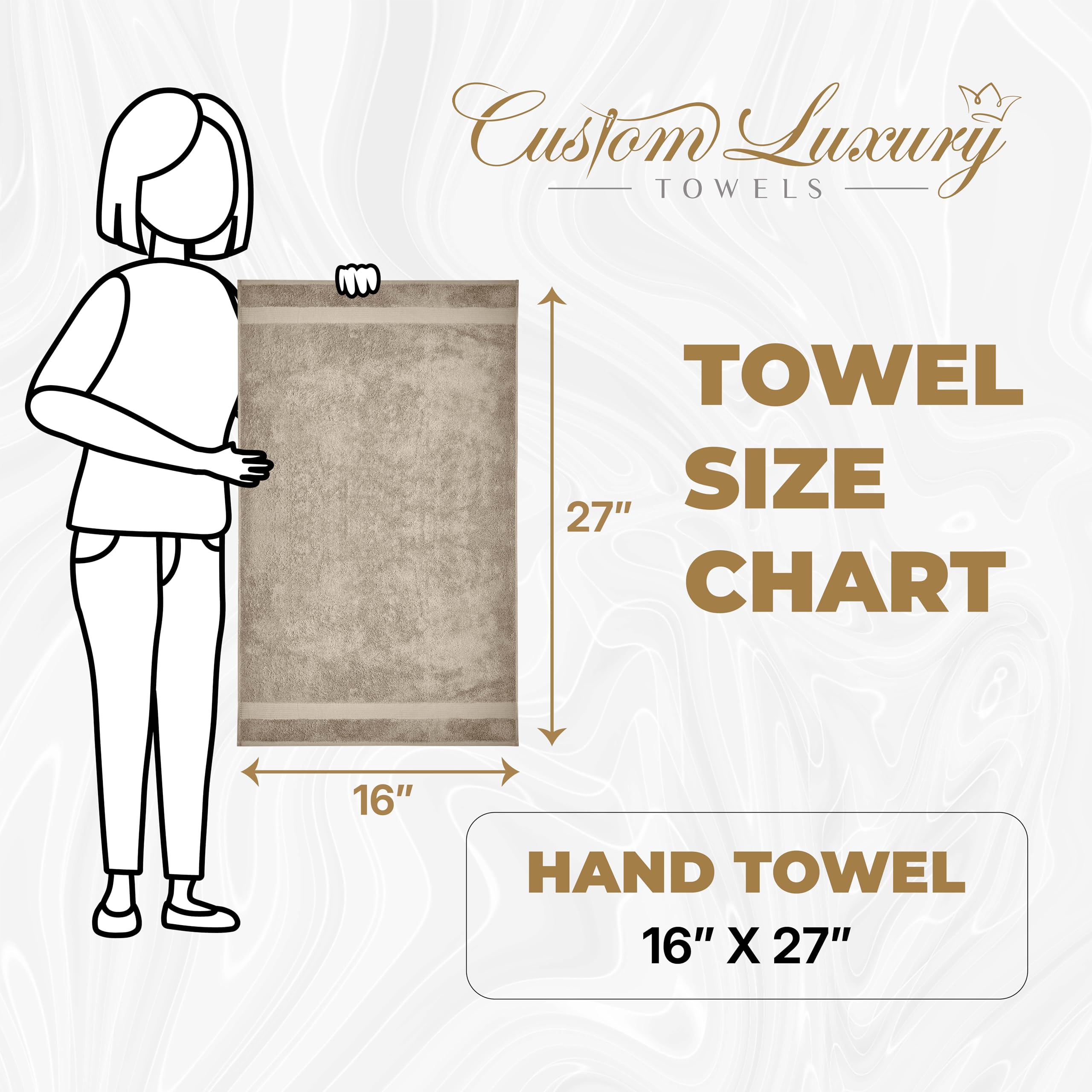 Set Di 2 Asciugamani Personalizzati Con Monogramma – Scegli Lettera E Colore – Cotone Turco 100% – 40x68 Cm - copertina